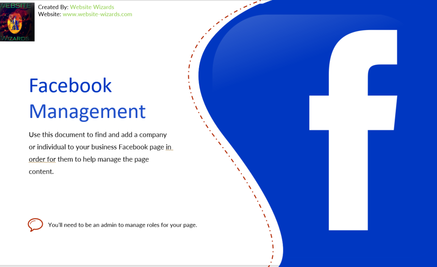 Cover to Facebook roles PDF