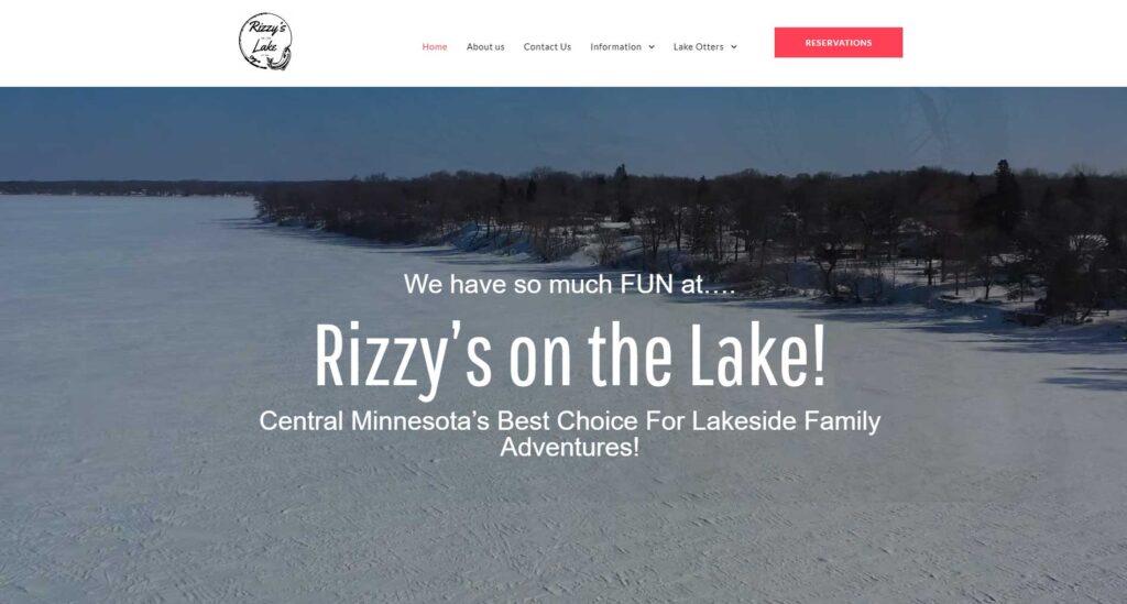 image of an resort website design