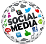 Social media globe